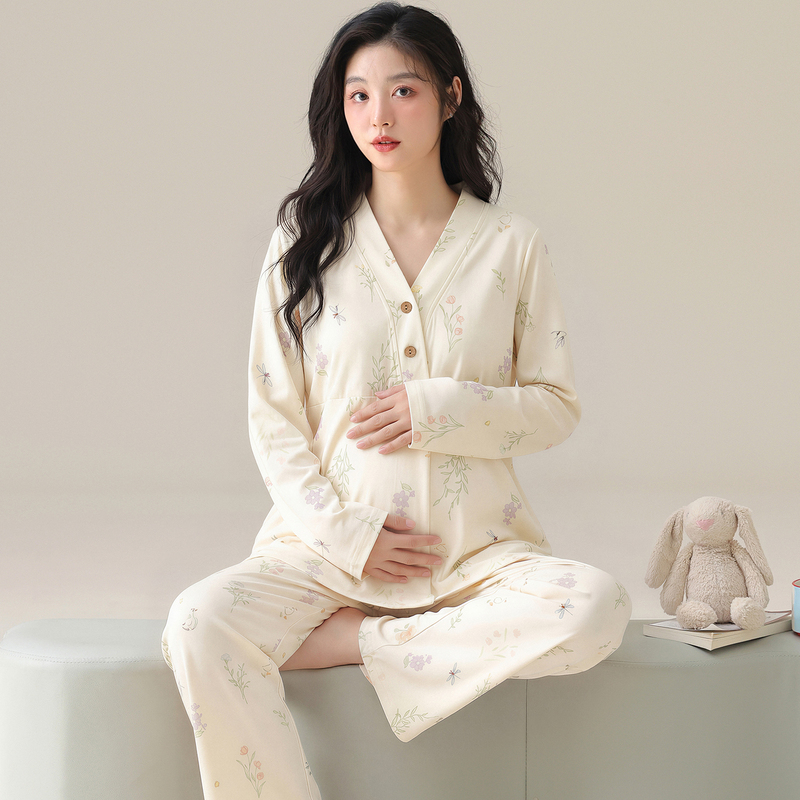 Longer Version Maternity Pajamas for Tall Women (175cm), Pure Cotton, Suitable for Spring, Summer, and Autumn, Nursing, Postpartum, Women's Sleepwear (170cm, 180cm) Longer Version Maternity Pajamas for Tall Women (175cm), Pure Cotton, Suitable for Spring, Summer, and Autumn, Nursing, Postpartum, Women's Sleepwear (170cm, 180cm)