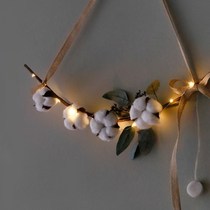 Nordic ins simple cotton branches permanent flower wall decorations