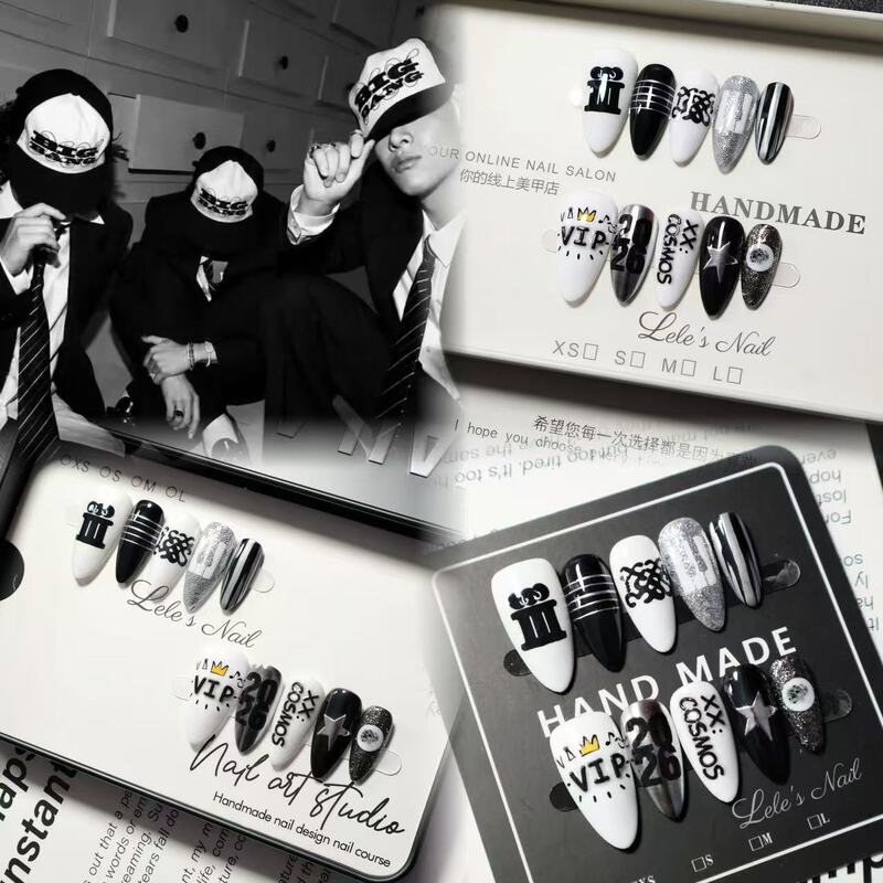 【Lele】Bigbang 20Th Anniversary Concert Vip Support Nail Art G-Dragon Gd Nail Wearable Nails 【Lele】Bigbang 20Th Anniversary Concert Vip Support Nail Art G-Dragon Gd Nail Wearable Nails