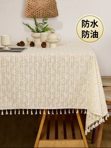 Одноразовая водонепроницаемая ткань, свежий чай, настольный коврик, из хлопка и льна, изысканный стиль