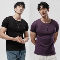 Черный + Цзинья Пурпур [T2501 модернизированный хлопок Combed]