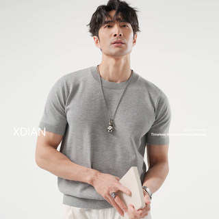 New Style Men's Short-Sleeve Knit Shirt with 