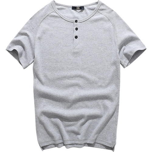 Мужская хлопковая футболка с коротким рукавом, в обтяжку, облегающий крой