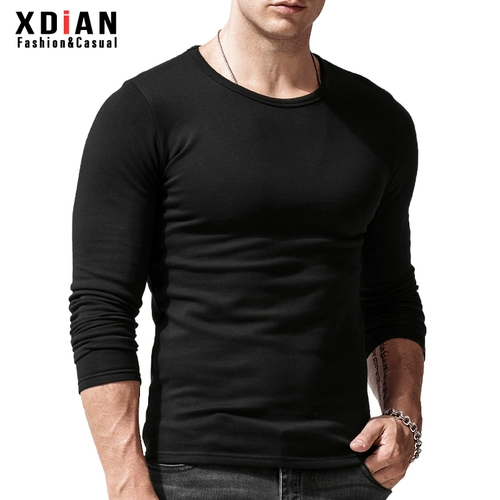 Штаны, лонгслив, демисезонные удерживающие тепло шерстяные согревающие наклейки, мужская футболка, с рукавом, увеличенная толщина, в обтяжку