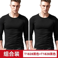 T1828 черный + T1828 черный [бархатный стиль]