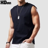 Жилет, спортивная хлопковая футболка без рукавов