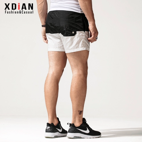 Спортивные шорты, мужские тонкие быстросохнущие дышащие штаны для спортзала для отдыха, для бега