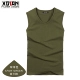 Tiếp tục áo vest nam rộng vai cotton nam cổ chữ V chạm đáy áo vest nam bó sát thể thao bó sát áo ba lỗ gym