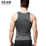 Быстросохнущая дышащая эластичная шелковая летняя майка для спортзала без рукавов для тренировок, в обтяжку