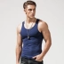 Tiếp tục của nam giới vest nam cotton thanh niên thoáng khí không tay thể thao thể dục trở ngại Slim-loại chặt chẽ xu hướng mùa hè Áo vest cotton