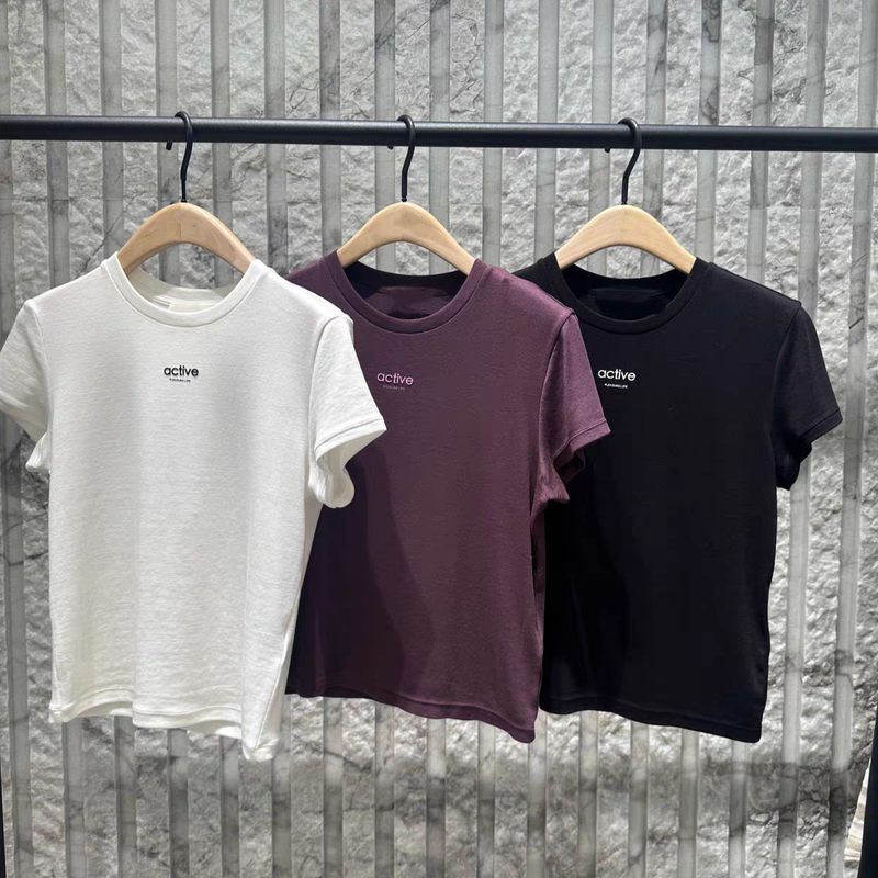 In-Stock a Series Regular Shoulder T-Shirt 2026 Summer New Arrival Tencel Acetate Short Slim-Fit Slimming Short-Sleeve Mbf2Tee007 In-Stock a Series Regular Shoulder T-Shirt 2026 Summer New Arrival Tencel Acetate Short Slim-Fit Slimming Short-Sleeve Mbf2Tee007