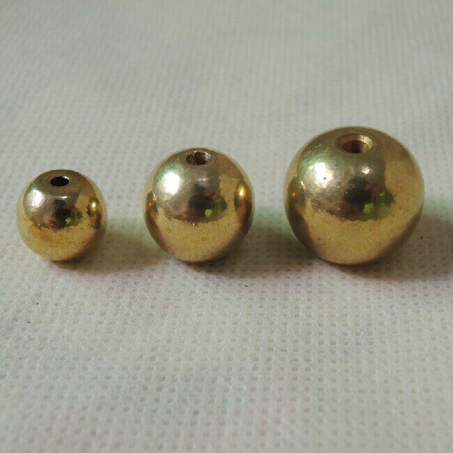 King size brass beads 18mm 15mm Buddha beads rosary beads hand-strung beads solid generous feel good