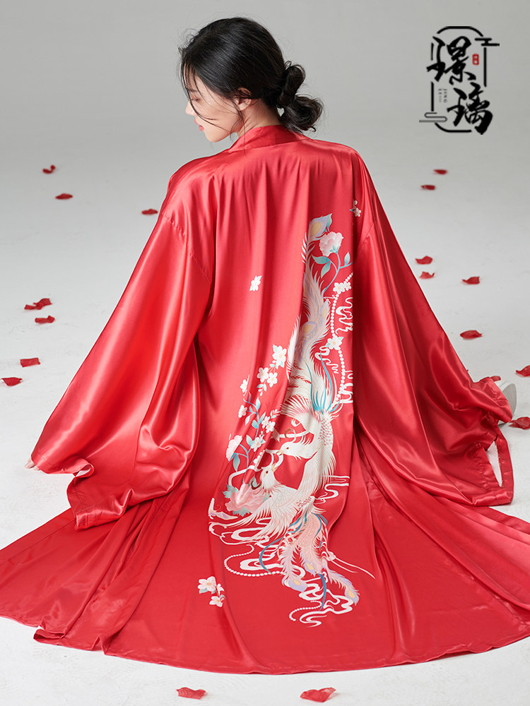Glazed Original Colleen] Chinese Wind wedding bridal bridal gowns bridesmaids ancient wind bathrobes new Chinese sleeping robes Handmaid Handmaid