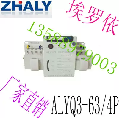 ZHALY Shanghai Heroy Automation Equipment Dual Power Supply Automatic Transfer Switch ALYQ3-63 4P 63A