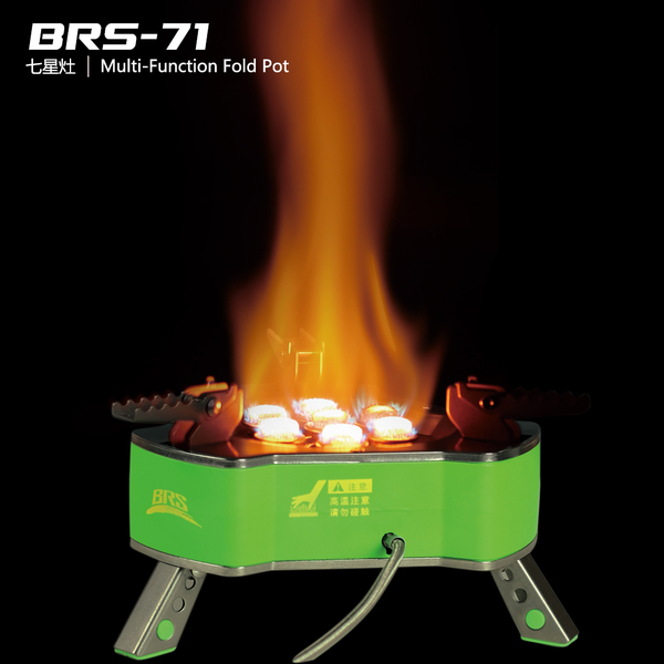 Anh BRS-71 mới bếp lửa bảy sao siêu dữ dội cắm trại cắm trại dã ngoại - Bếp lò / bộ đồ ăn / đồ nướng dã ngoại bán bếp ga mini