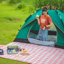 Travel Portable Thickened Outdoor Multiperson Camping Picnic Mat Tent Camping Beach Waterproof Anti-Tide Mat Lawn Mat Lawn Mat