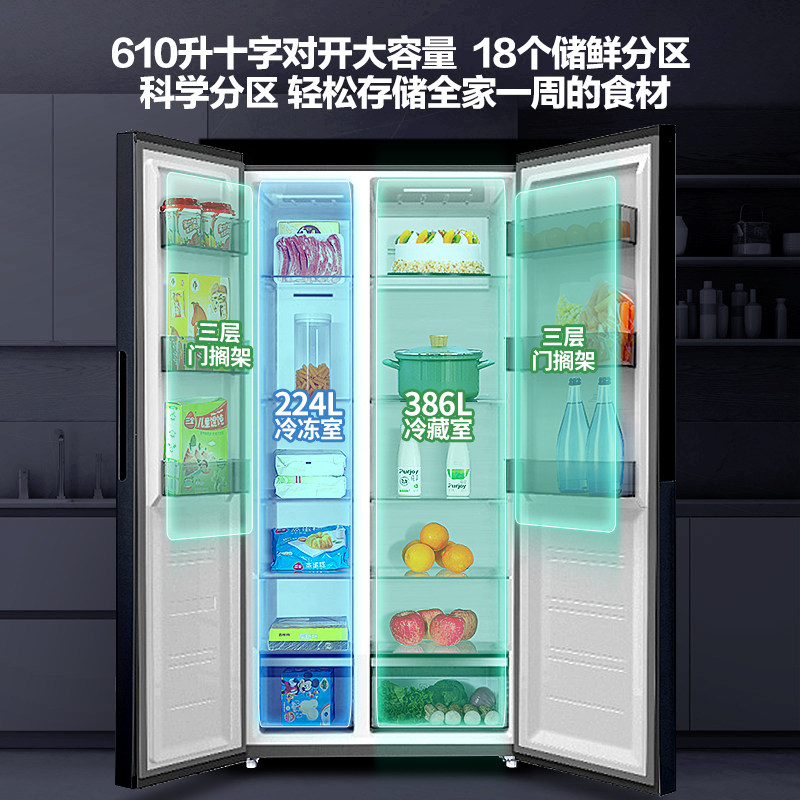 新飞BCD-610WK9CT冰箱图片