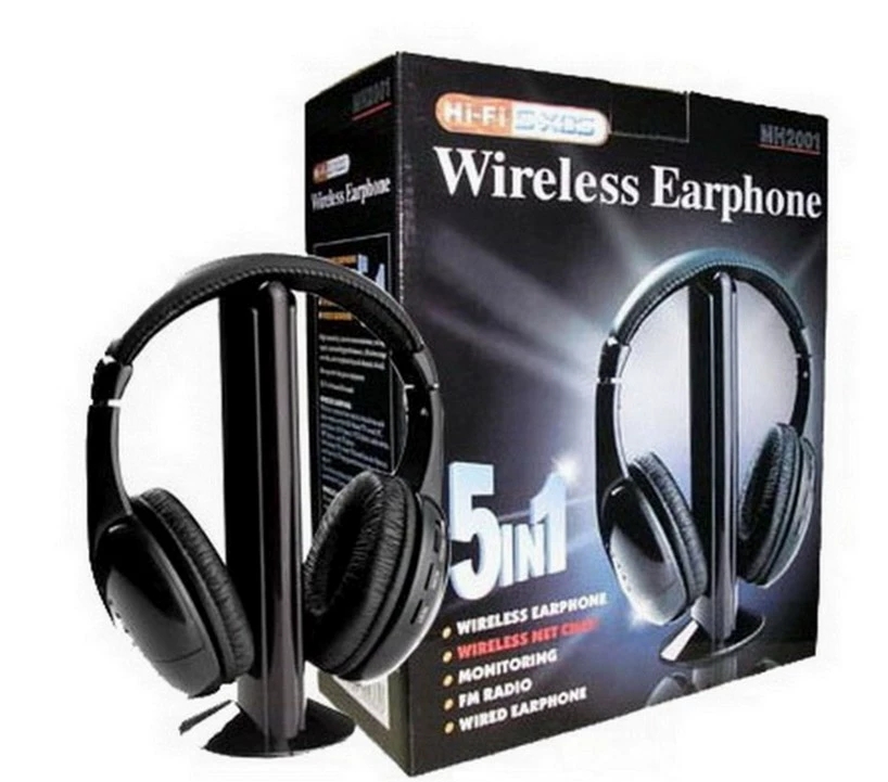 MH2001 multifunction TV computer Five-in-one wireless headphone ear-in-head with FM radio-Taobao