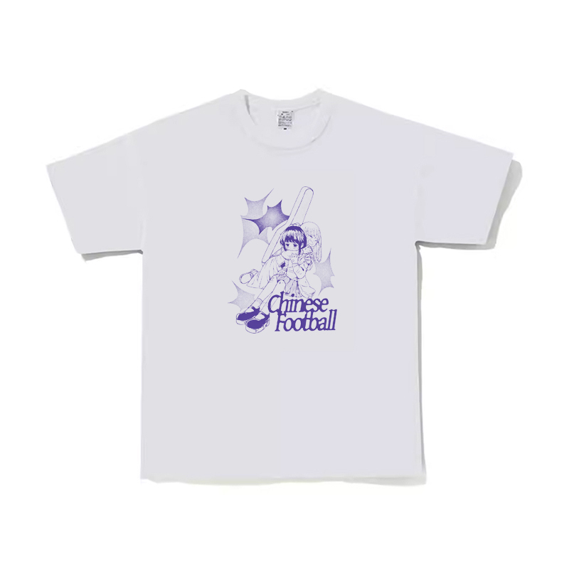 Tinggeer Store Chinese Football National Team Rock Band Direct Spray Unisex Short Sleeve T-Shirt