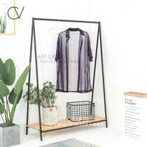 Clothing store display rack hanger floor clothing rack womens display rack solid wood rack floor clothing store hanger