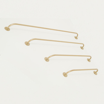 Clothing store clothes display stand hanging gold clothing rack shelf wall decoration wall-mounted hanger womens clothing store