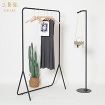 Womens clothing store clothes floor-to-ceiling clothes hanger simple style clothing display rack side rack bedroom hanger