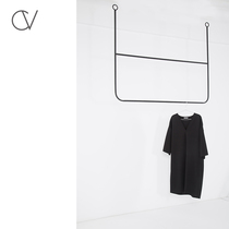 Wall hanger Nordic minimalist hanging rack custom hanger Wall minimalist ceiling hanger clothing display rack