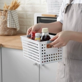 Пластиковая корзина для хранения, настольная система хранения, квадратное маленькое мусорное ведро