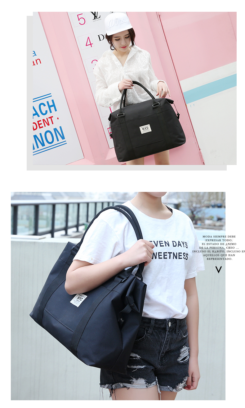 Túi du lịch xách tay nữ xách tay không thấm nước lưu trữ túi dung lượng lớn túi duffel túi thể dục nam có thể kéo xe đẩy hành lý túi du lịch chính hãng