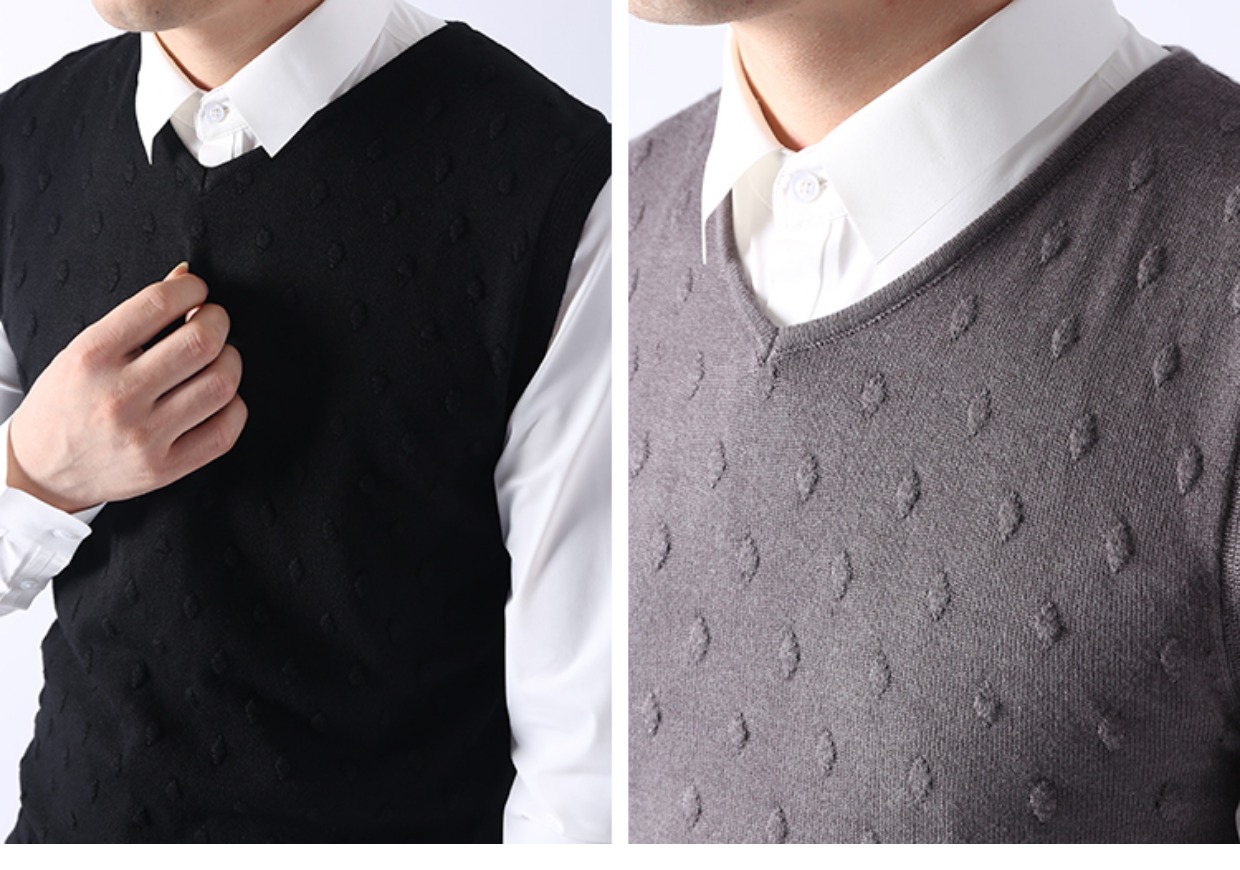 Mùa thu đông mới Áo vest mới Chất liệu cao cấp mềm mại và thoải mái vest nam cao cấp