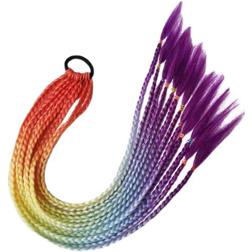 Парик с косичкой, дреды в стиле хип-хоп, этнический хвостик, этнический стиль