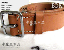 New stock skydiving belt thickened old waistband survival belt leather cowhide Belt Mens belt