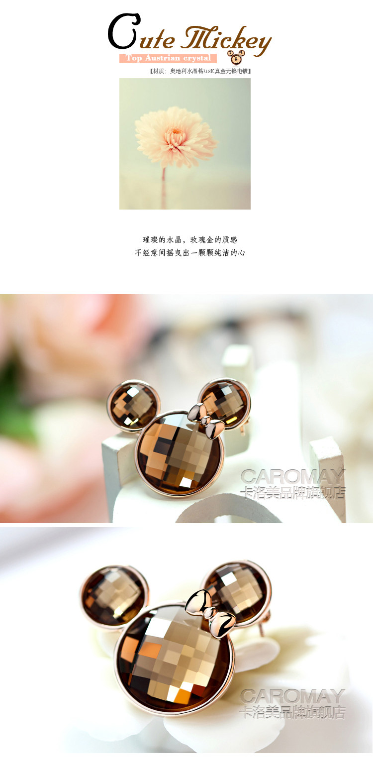 Broche femme CAROMAY en cristal artificiel - Ref 1172793 Image 22