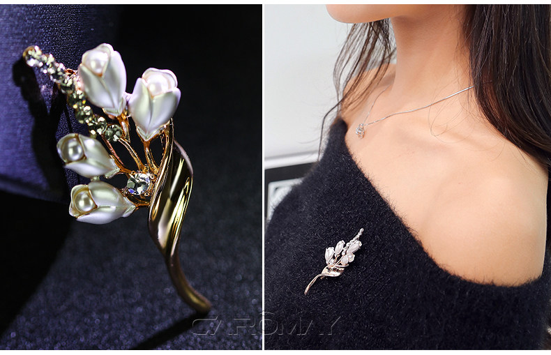 Broche femme CAROMAY en cristal artificiel - Ref 1174181 Image 13