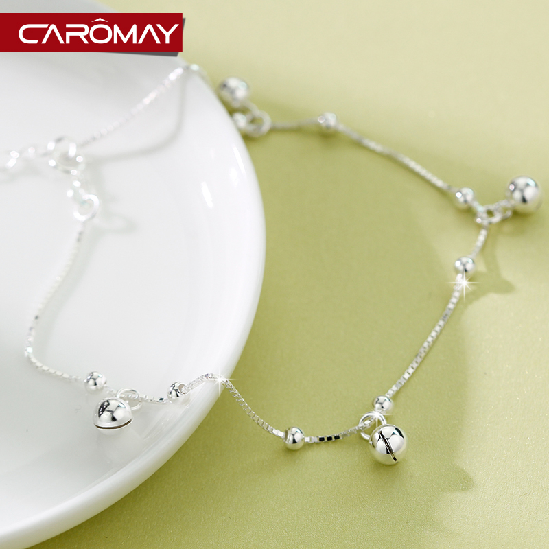 Chaine de cheville Femme CAROMAY    en Argenterie - Ref 3101535 Image 3