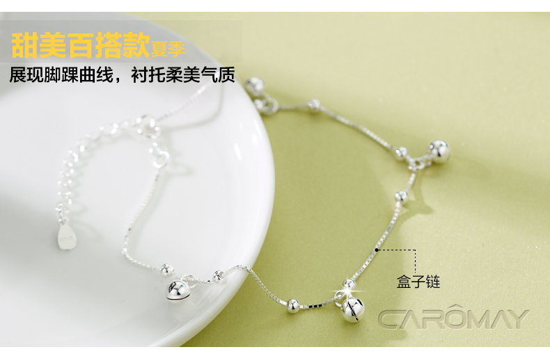 Chaine de cheville Femme CAROMAY    en Argenterie - Ref 3101535 Image 19