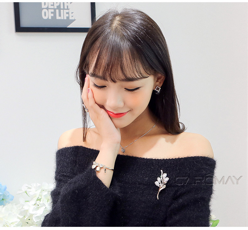 Broche femme CAROMAY en cristal artificiel - Ref 1174181 Image 8