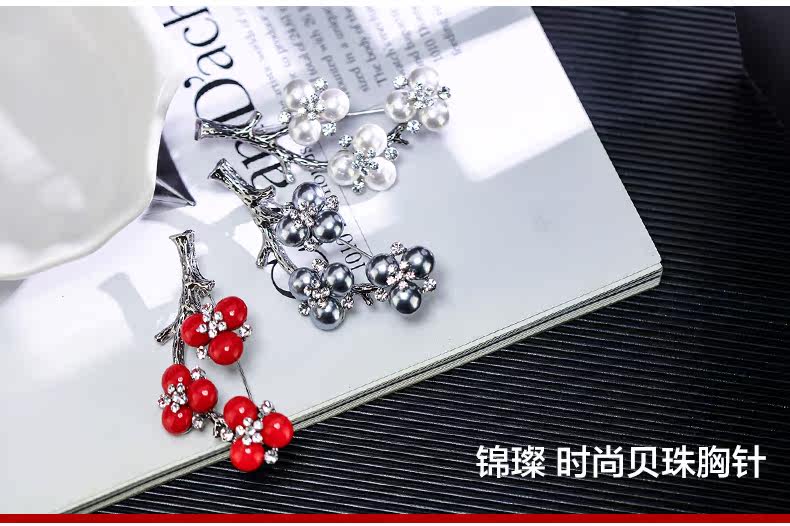 Broche femme CAROMAY en Nacre - Ref 1173708 Image 26