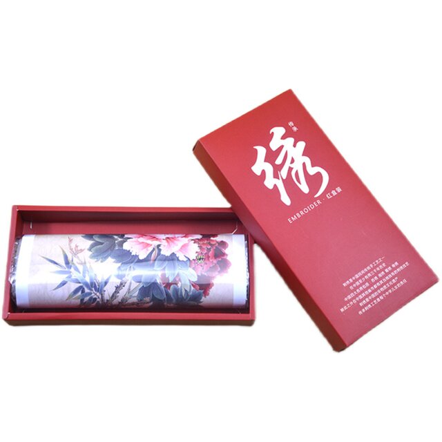 Suzhou Embroidery DIY Kit Stitch Scanning Carp and Lychee Handmade Embroidery Self-Study Pack Material