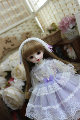 taobao agent XMYA spot BJD giant baby dress four -six -point skirt lavender big six -point small cloth salon baby