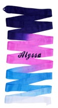 AlYSSA professional art gymnastics color belt ( multi-color RC41) without sticks