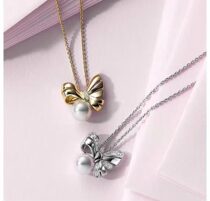 Live direct mail Direct mail worldwide) Year of the Rat Mikimoto Mikimoto Bow Pearl Diamond Necklace earrings