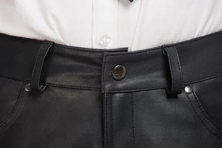 Pantalon cuir homme droit pour hiver - Ref 1491762 Image 13