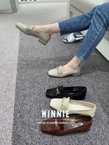 30% off winnie Japan WD42361 DIANA August fashion buckle square heels Made in Japan with a height of 2cm