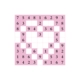 Стиль 38x38 см. One 7 Pink Intelligence jiugong Grid