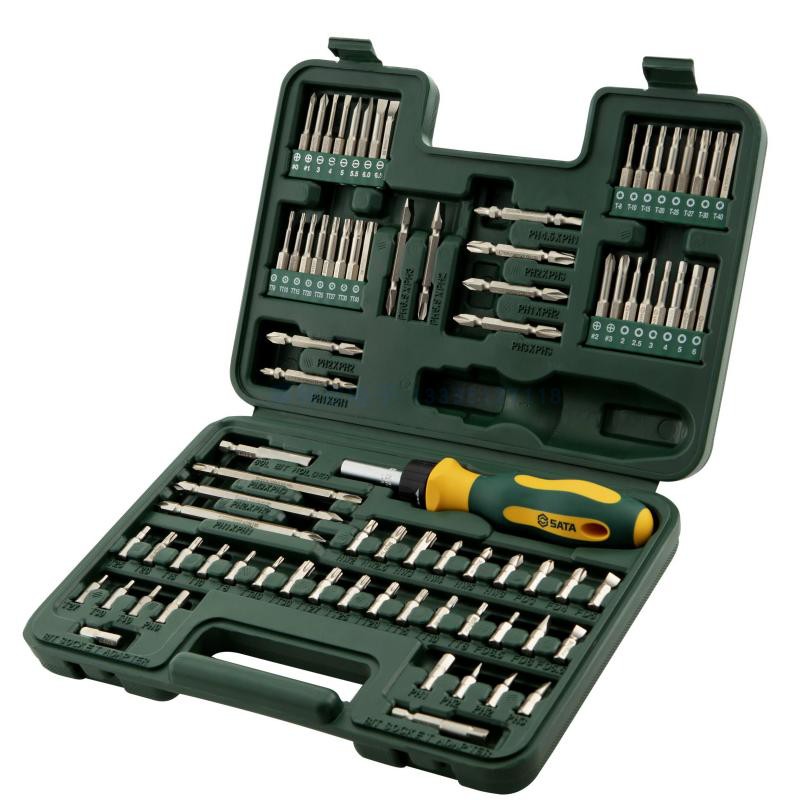 Seda 09327 percussion 42 pieces of screwdriver set of alloy steel inner hexagonal plum blossom batch head 9324 handle 09326