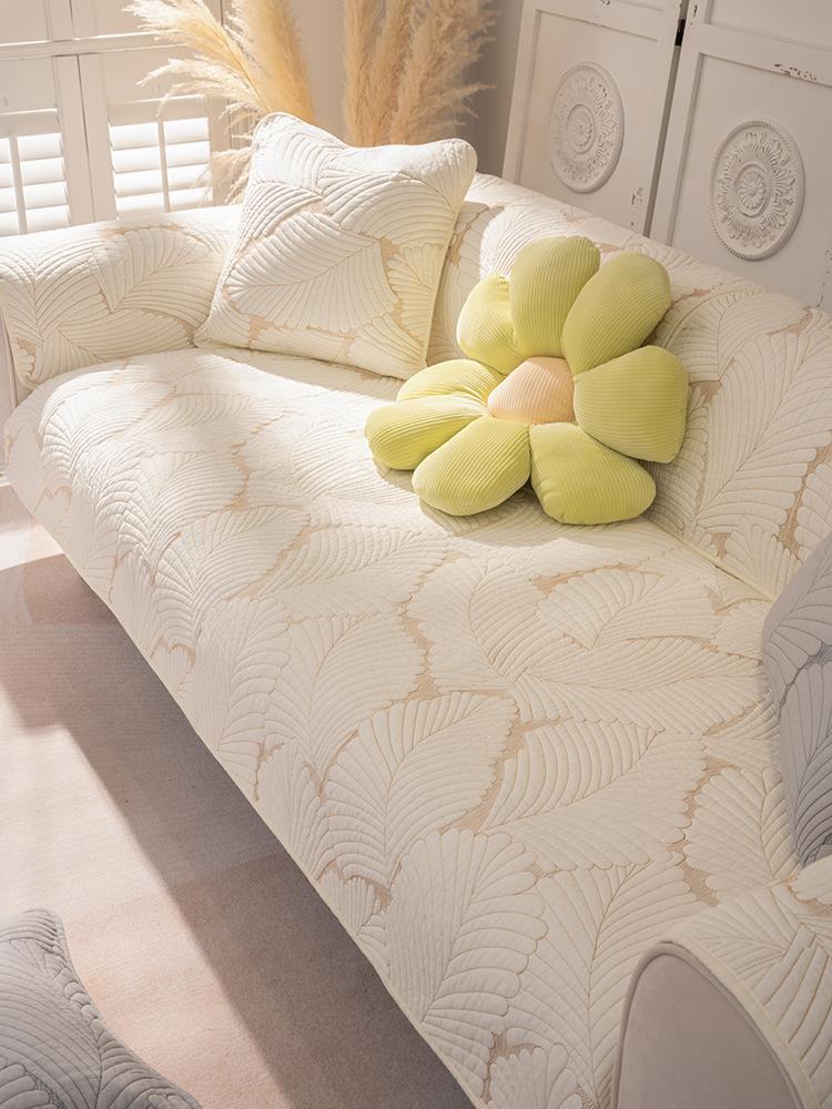 Han Style Sofa Cushion Nordic Minimalist Pure Cotton All Season Universal Non-slip Sofa Cover Cover Cloth Towel Cushion Summer