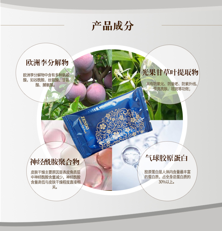 Chengmei Pinmei sẽ thắt chặt mặt nạ mắt tinh 8 cặp quầy xác thực zendo chăm sóc mắt sản phẩm chăm sóc da nhập khẩu từ Nhật Bản tẩy trang mắt