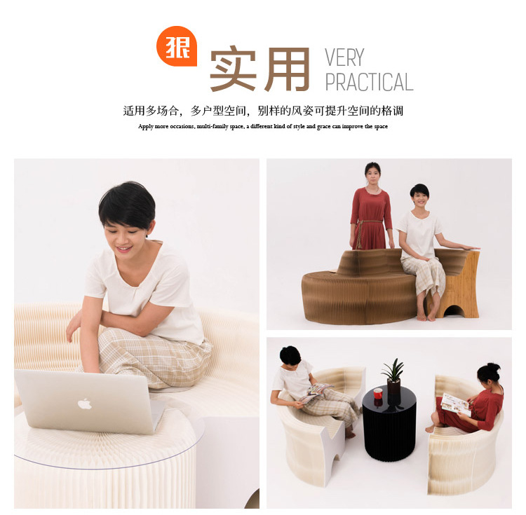 Mười tám giấy gác hình biến dạng cơ quan sofa có thể gập lại đơn giản cá tính thiết kế sáng tạo đồ nội thất sofa giá rẻ