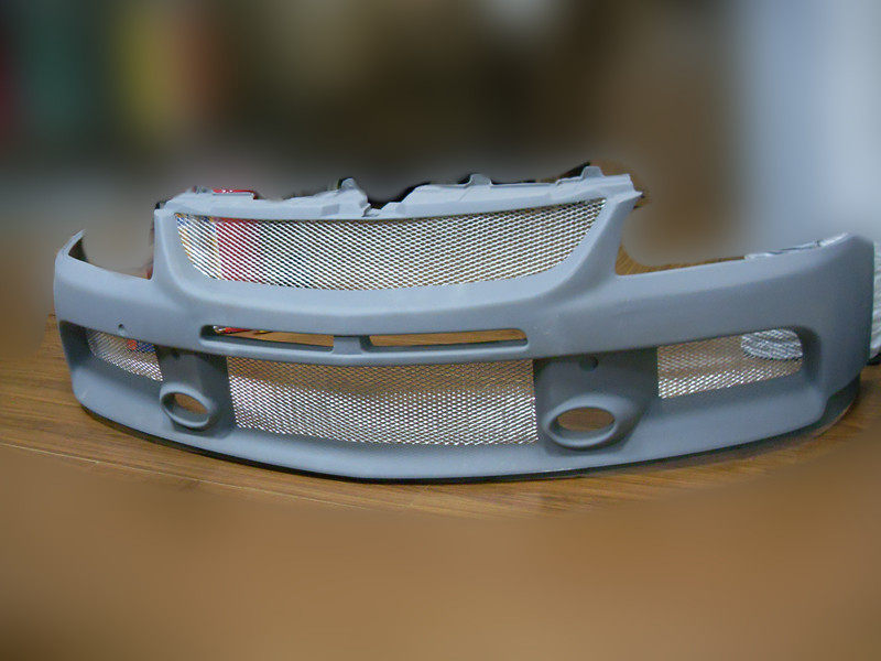 Suitable for Mitsubishi EVO 9th generation glass fiber front bumper surrounded by Lingshuai 9th generation large surrounded modified racing replacement parts